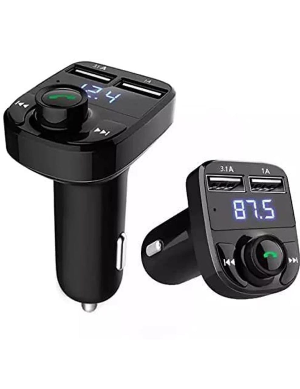 Premium X8 Car FM Transmitter | Bluetooth 5.0 | Dual USB | Hands-Free Calls