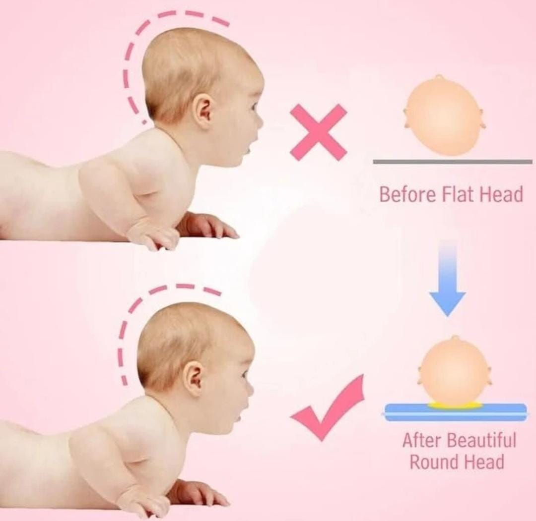 Baby Hugging Pillow – Sky Blue | Soft Head & Neck Support Cushion for Newborns