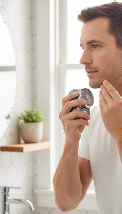 UltraSmooth Mini Shaver – Portable Electric Razor for Men