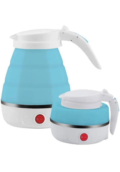 Portable Foldable Travel Kettle (0.6L) – Silicone, Lightweight & Cordless