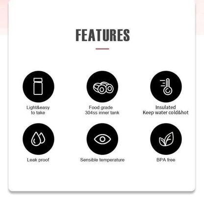 LED Temperature Display Stainless Steel Bottle – Hot & Cold Vacuum Insulated