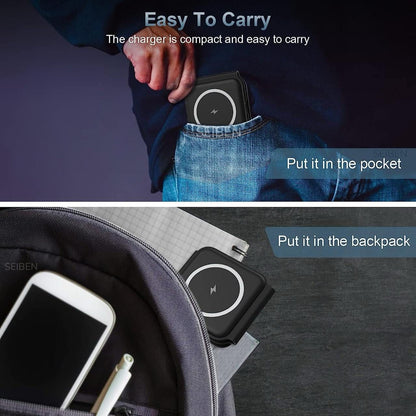 3-in-1 Magnetic Foldable Wireless Charging Station – MagSafe Compatible | iPhone, Apple Watch & AirPods