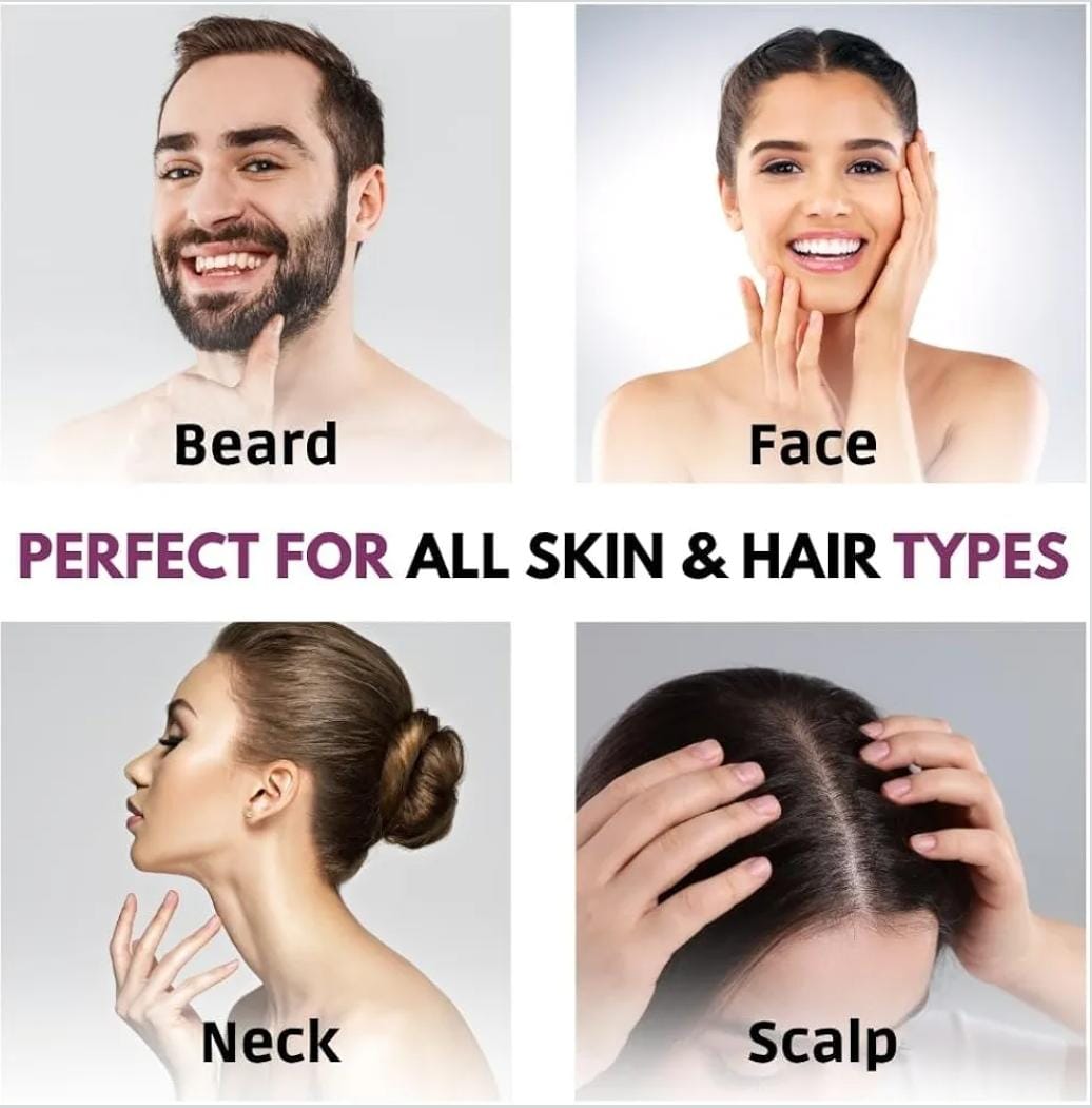 Derma Roller for Hair & Beard Growth – 0.5mm 540 Titanium Needle Skin Therapy Tool